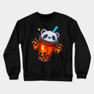 Starry Panda Bubble Tea - Gleam Crewneck Sweatshirt